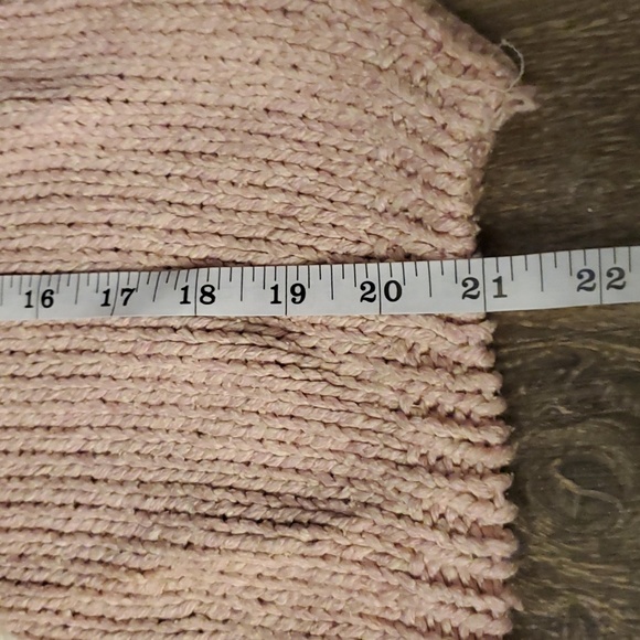 Vintage 80s Currants Hand Knit Silk Blend Pink Chunky Sweater Vest Geometric M - Picture 5 of 7